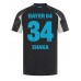 Maillot de foot Bayer Leverkusen Granit Xhaka #34 Troisième vêtements 2024-25 Manches Courtes